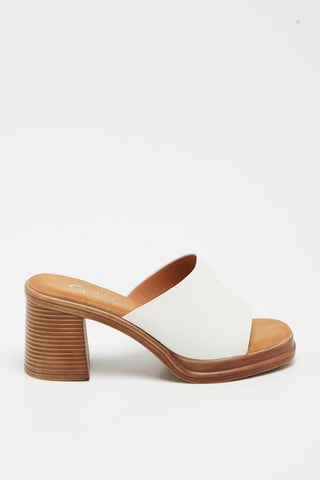 Mules à talons - Blanc