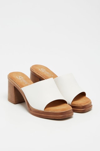 Mules à talons - Blanc