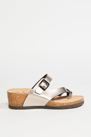 Mules compensées - Bronze