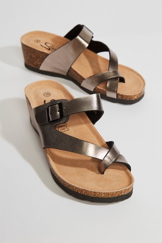 Mules compensées - Bronze