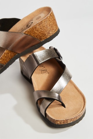 Mules compensées - Bronze