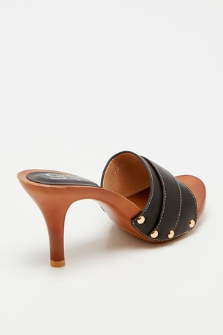 Mules à talons - 
Noir