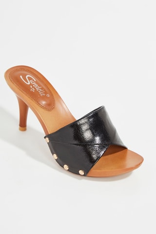 Mules à talons - Noir