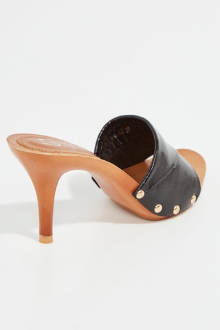 Mules à talons - Noir