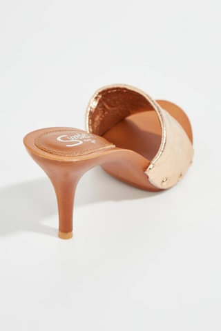 Mules à talons - Doré