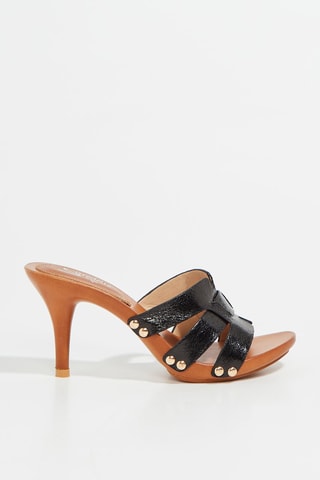 Mules à talons - Noir