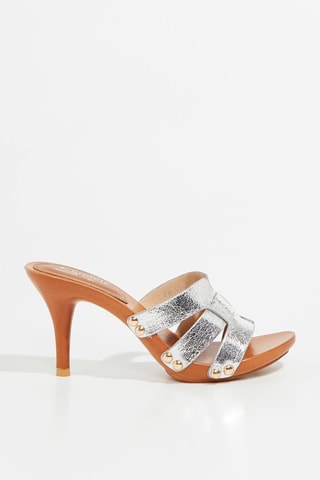 Mules à talons - Argenté