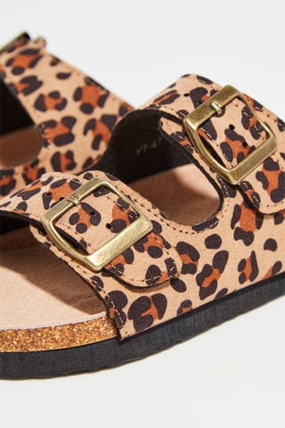 Mules - Beige et marron