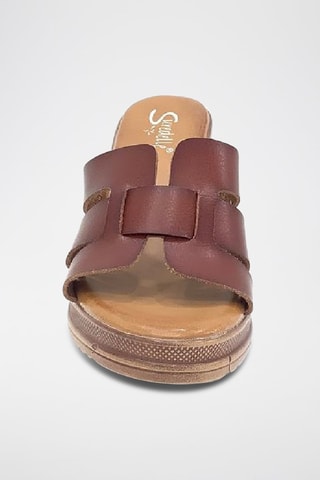 Mules à talons - Marron