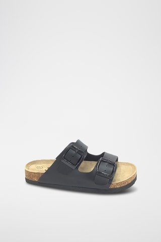 Mules en cuir - Noir
