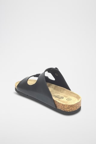 Mules en cuir - Noir