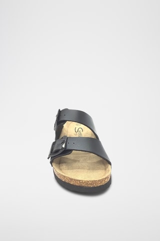 Mules en cuir - Noir