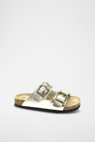 Mules en cuir - Champagne