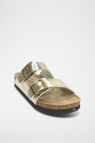 Mules en cuir - Champagne