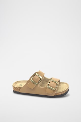 Mules en cuir - Camel