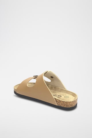 Mules en cuir - Camel