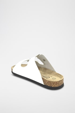 Mules en cuir - Blanc