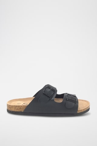 Mules en cuir - Noir