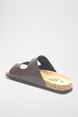 Mules en cuir - Marron