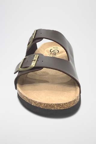 Mules en cuir - Marron