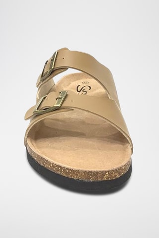 Mules en cuir - Camel
