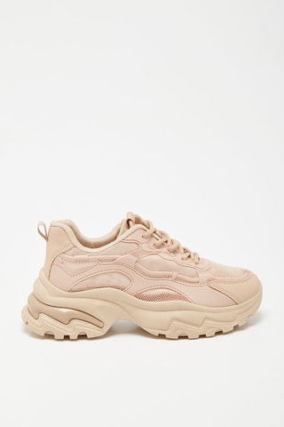 Baskets compensées - Beige