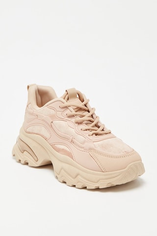 Baskets compensées - Beige