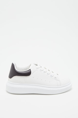 Baskets plateformes - Blanc et noir