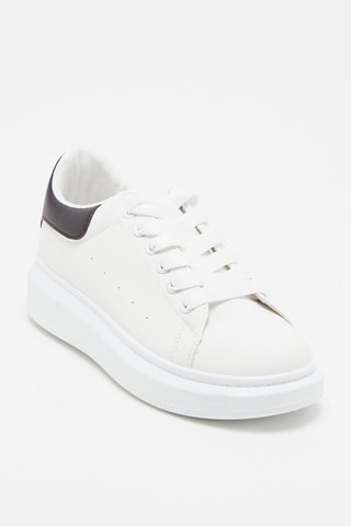 Baskets plateformes - Blanc et noir