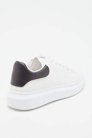 Baskets plateformes - Blanc et noir
