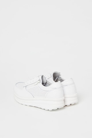 Baskets plateformes en cuir - Blanc
