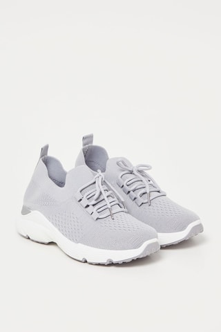 Baskets - Gris clair et blanc