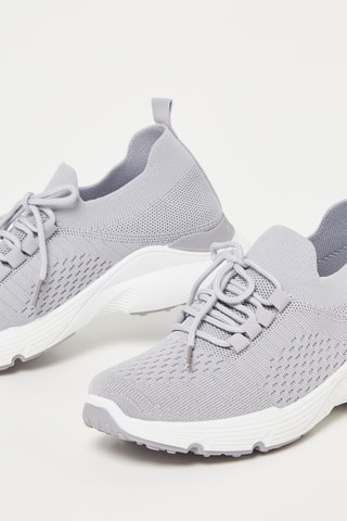 Baskets - Gris clair et blanc