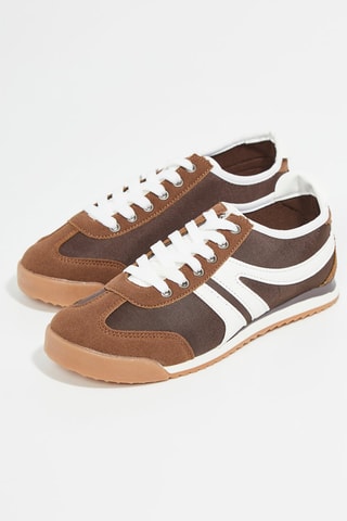 Baskets - Marron et blanc