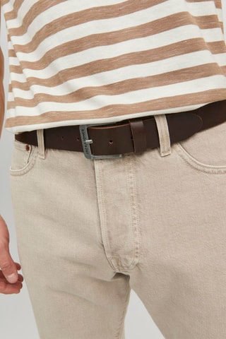 Ceinture en cuir de buffle - Marron
