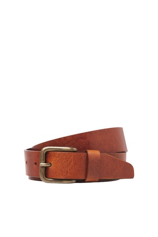 Ceinture en cuir de buffle - Marron