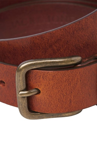 Ceinture en cuir de buffle - Marron