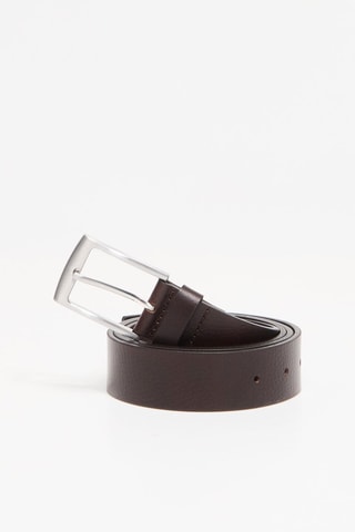Ceinture en cuir - Marron foncé