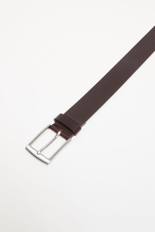 Ceinture en cuir - Marron foncé