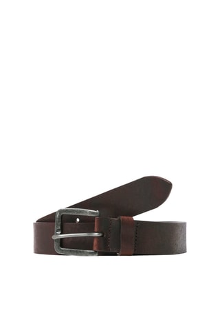 Ceinture en cuir - Marron foncé