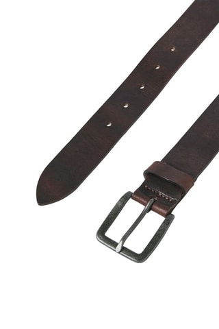 Ceinture en cuir - Marron foncé