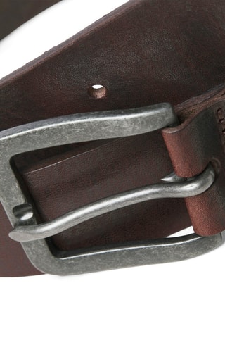 Ceinture en cuir - Marron foncé