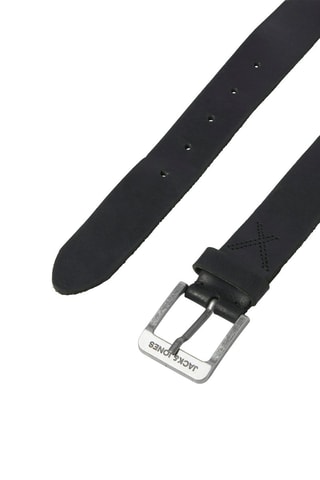 Ceinture en cuir de buffle - Noir