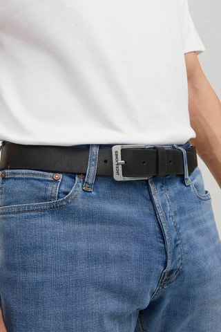 Ceinture en cuir de buffle - Noir