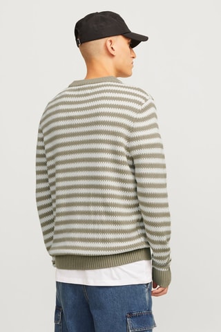 Pull - Kaki et blanc