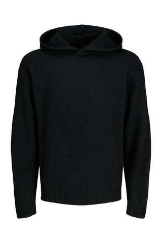 Pull relaxed à capuche - Noir