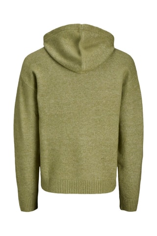 Pull relaxed à capuche - Kaki
