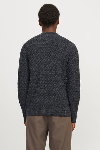 Pull relaxed - Noir chiné
