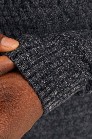 Pull relaxed - Noir chiné
