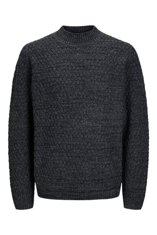 Pull relaxed - Noir chiné